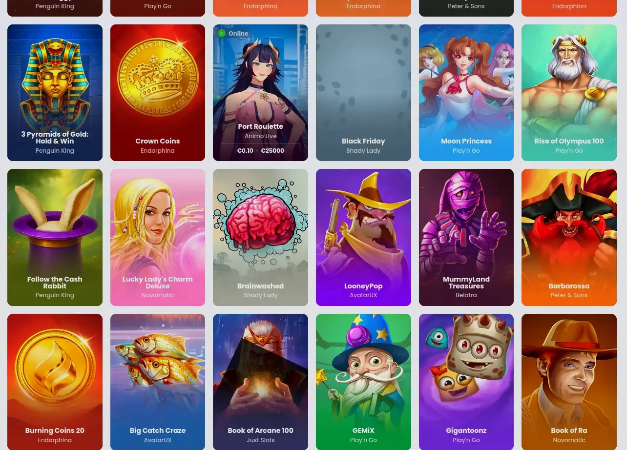 Nitro mobile casino interface on smartphone showing live dealer games and slot selection